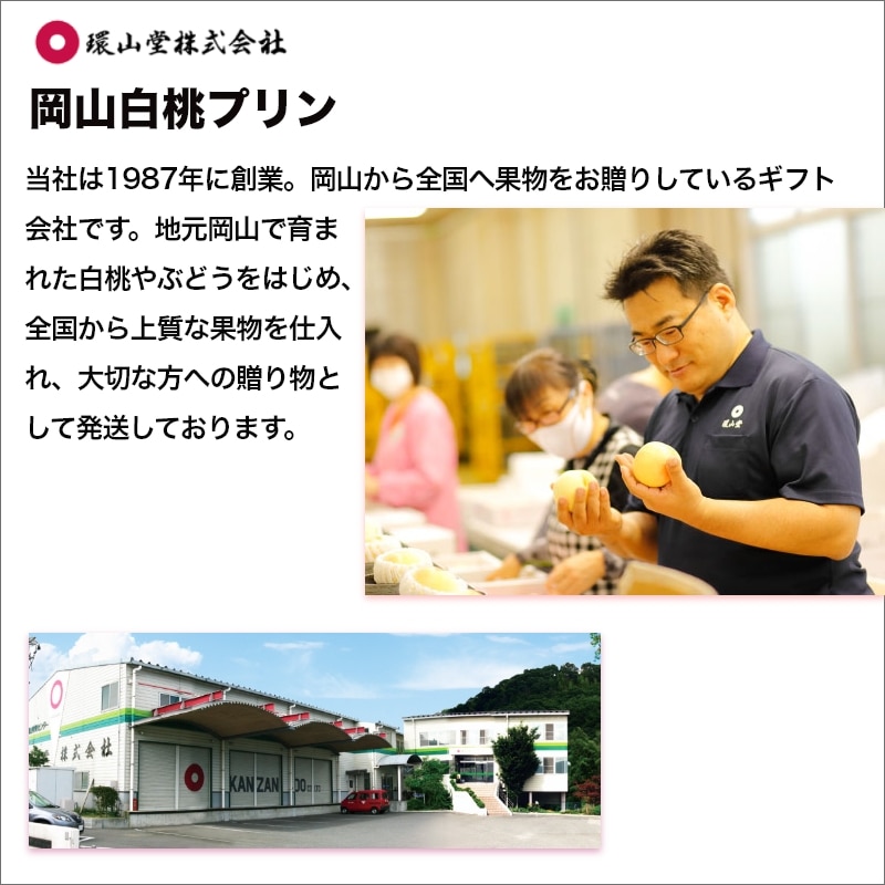 お中元 2026岡山白桃プリン 送料込み