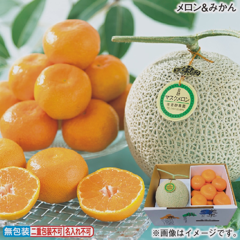 お歳暮 メロン&みかん 冬ギフト 送料込み