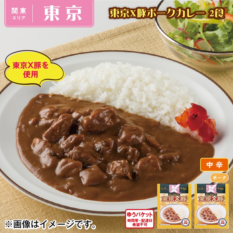 東京X豚ポークカレー 2食 送料込み