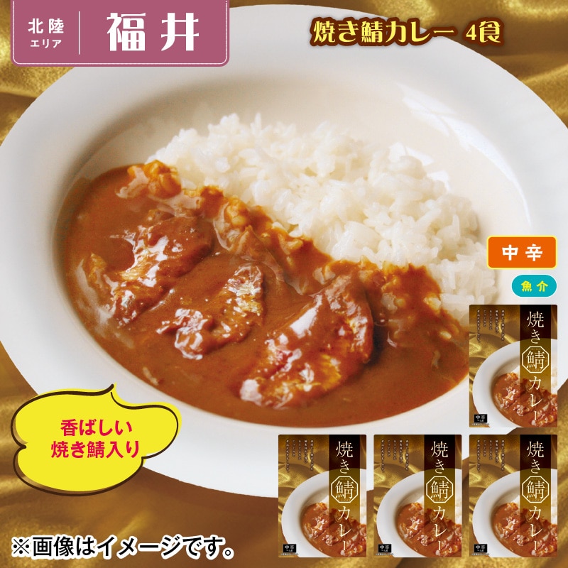 焼き鯖カレー 4食 送料込み