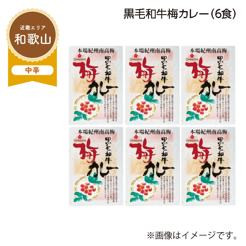 黒毛和牛梅カレー B(6食) 送料込み