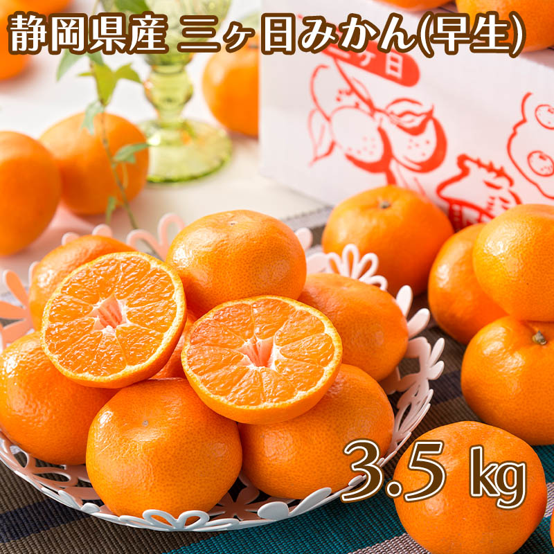 三ケ日みかん（早生）　３．５ｋｇ　送料込み