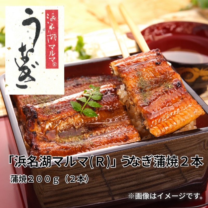 「浜名湖マルマ（Ｒ）」うなぎ蒲焼２本 送料込み