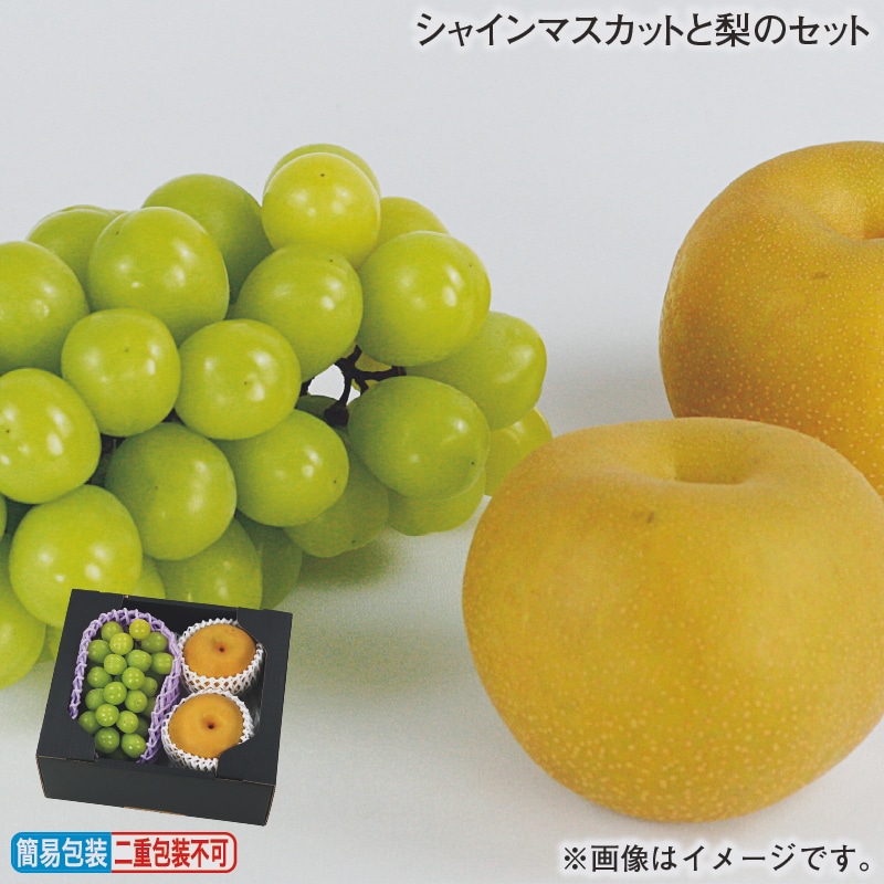 お歳暮 シャインマスカットと梨のセット 冬ギフト 送料込み