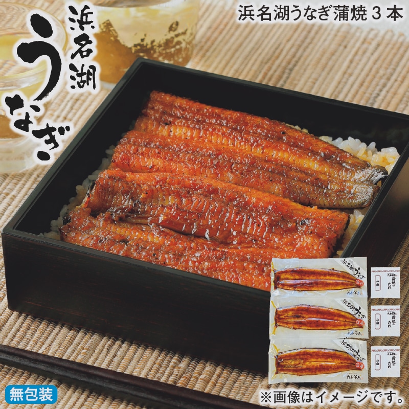 お歳暮 浜名湖うなぎ蒲焼３本 冬ギフト 送料込み