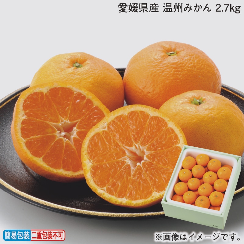 お歳暮 愛媛県産　温州みかん　２．７ｋｇ 冬ギフト 送料込み