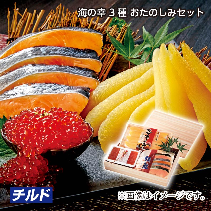 お歳暮 海の幸３種　おたのしみセット 送料込み