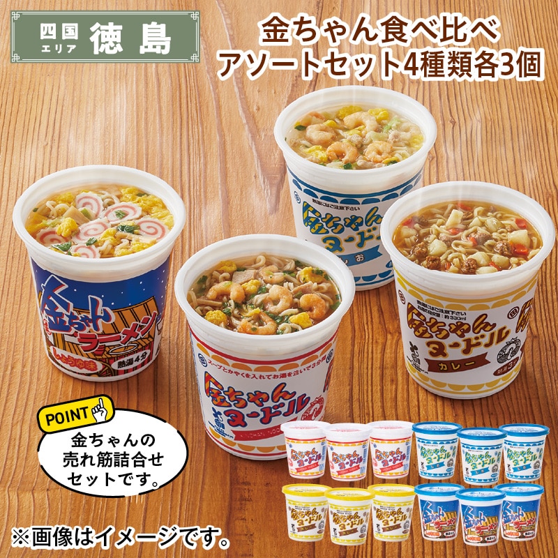 金ちゃん食べ比べアソートセット４種類各３個 送料込み