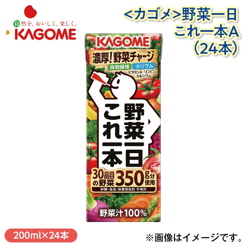 ＜カゴメ＞野菜一日これ一本Ａ（２４本） 送料込み