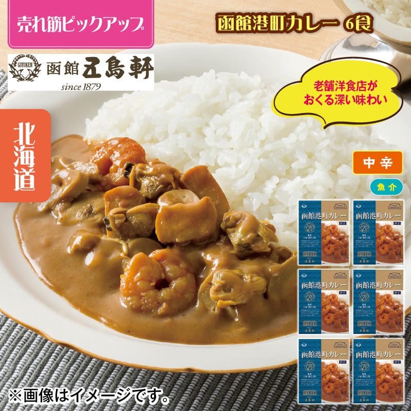 函館港町カレー　６食 送料込み