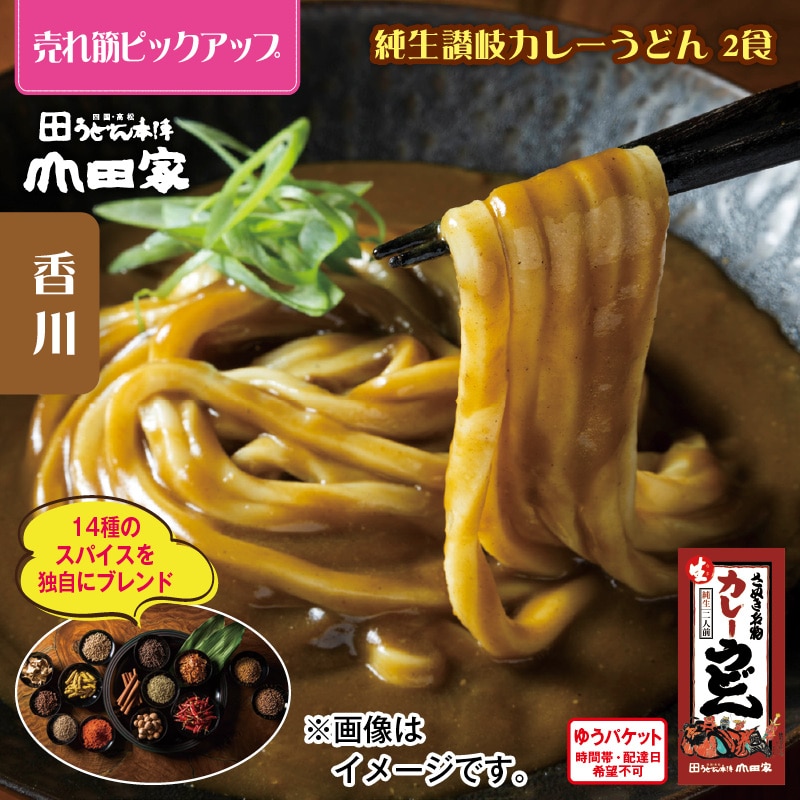 純生讃岐カレーうどん　２食 送料込み