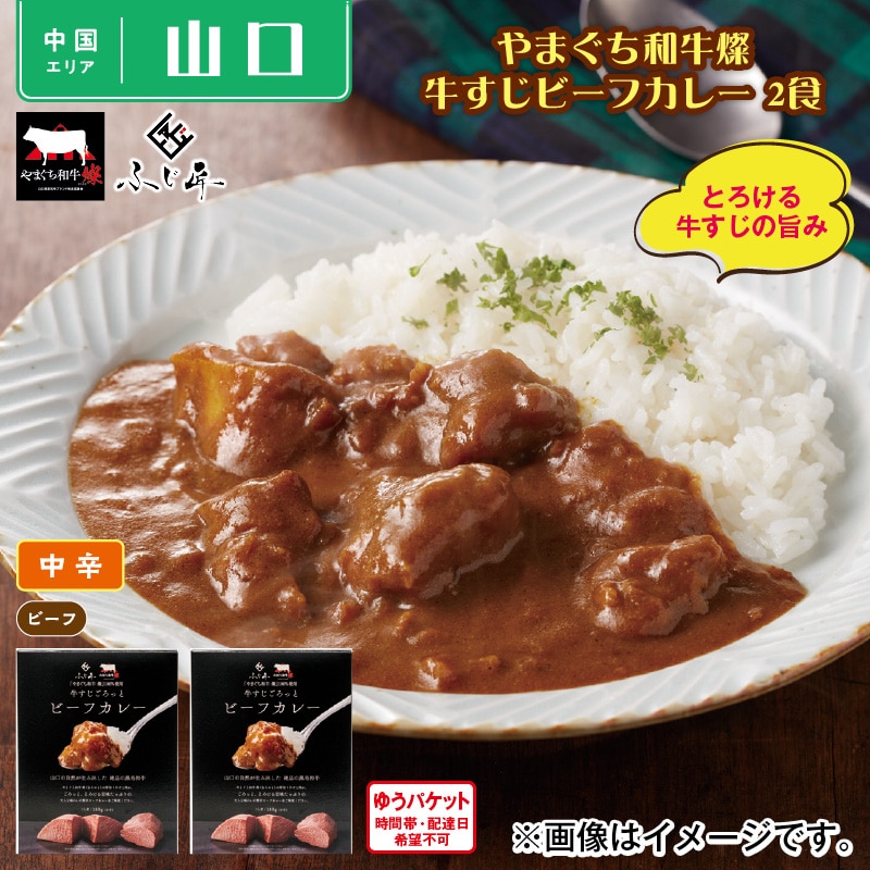 やまぐち和牛燦　牛すじビーフカレー　２食 送料込み