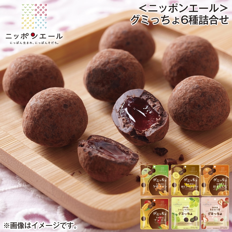 ＜ニッポンエール＞グミっちょ６種詰合せ 送料込み