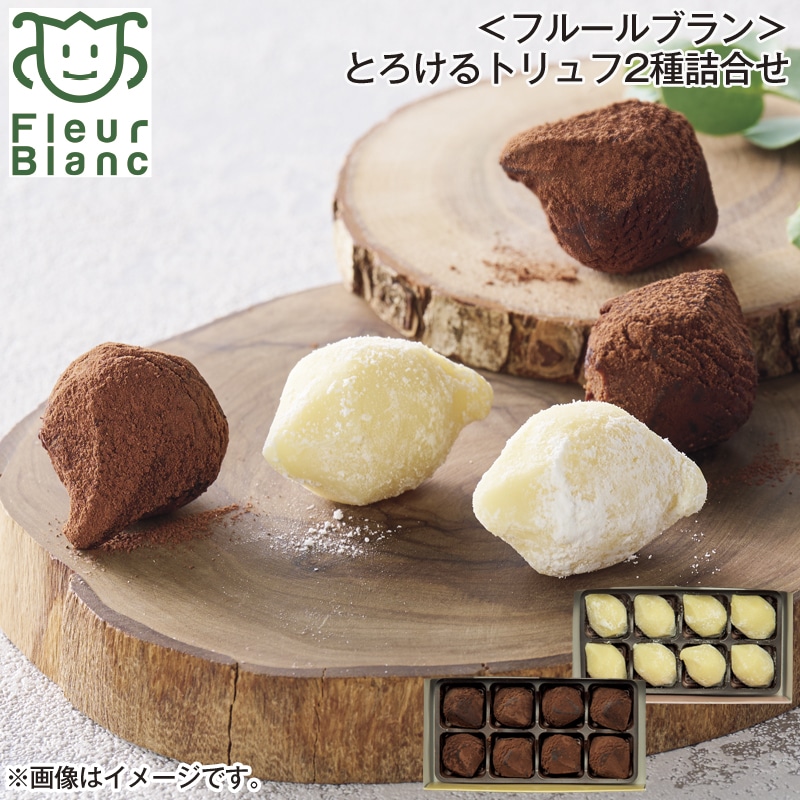 ＜フルールブラン＞とろけるトリュフ２種詰合せ 送料込み バレンタイン