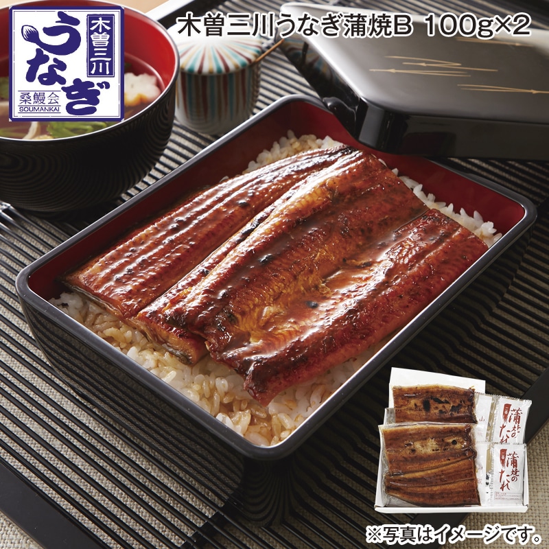木曽三川うなぎ蒲焼Ｂ　１００ｇ×２ 送料込み