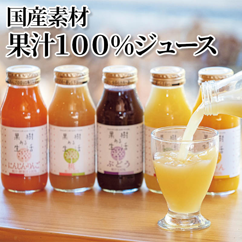 国産素材果汁１００％ジュース 送料込み