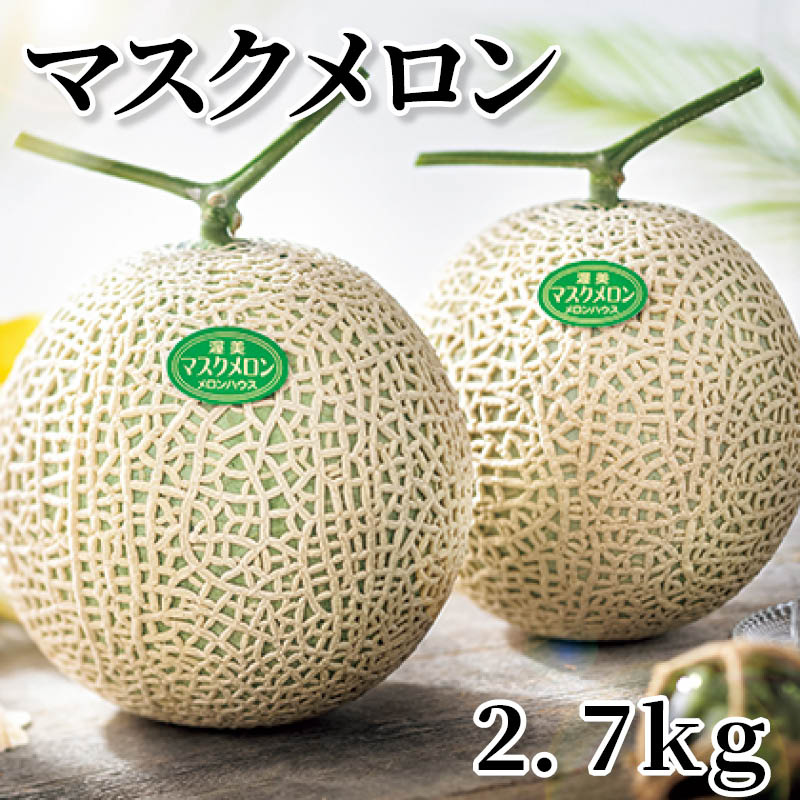 マスクメロン　２．７ｋｇ 送料込み