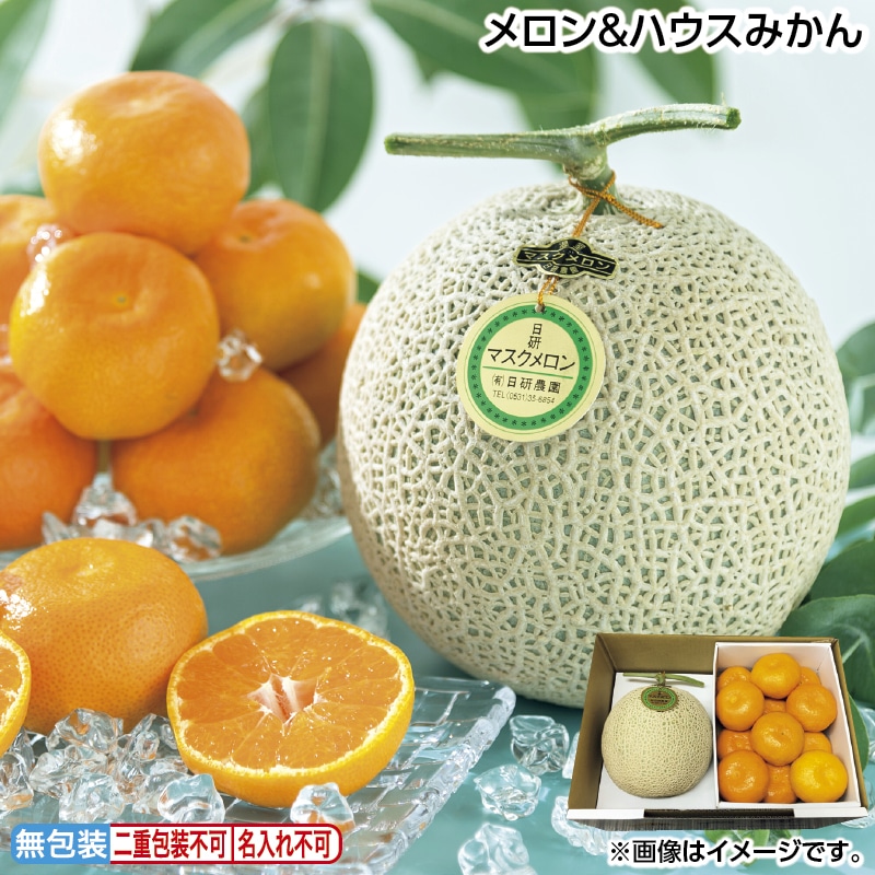 お中元 メロン＆ハウスみかん 御中元 夏ギフト ギフト 贈答 送料込み