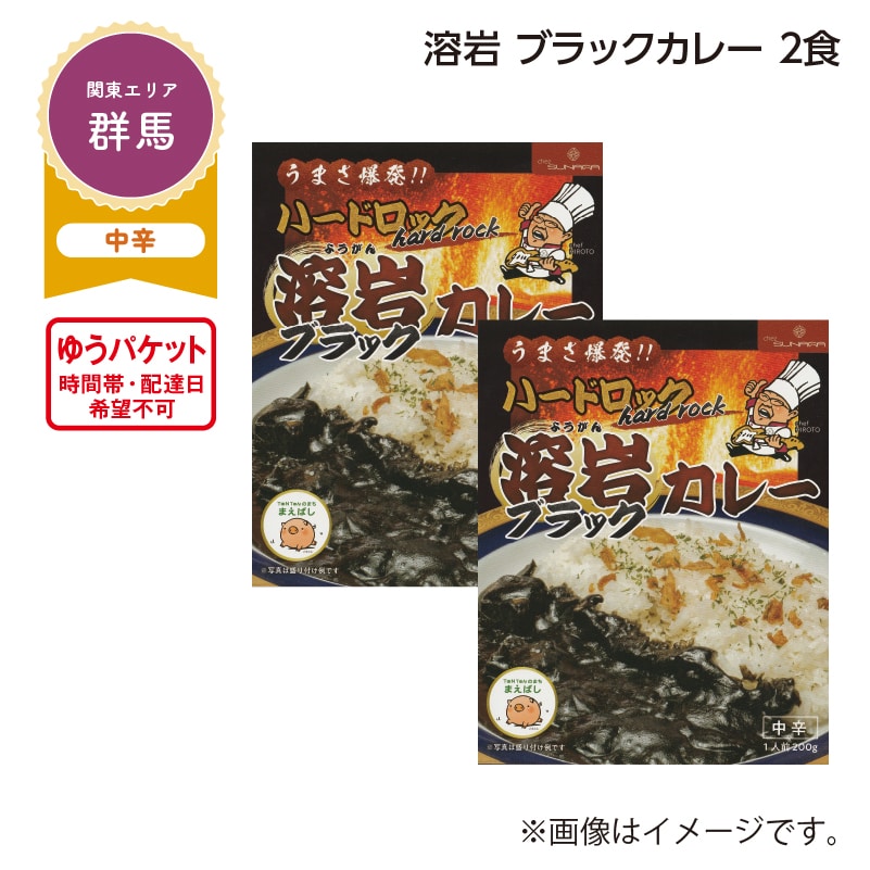 溶岩　ブラックカレー　２食 送料込み