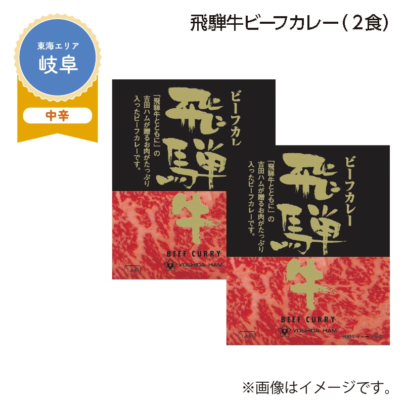 飛騨牛ビーフカレー　Ａ（２食） 送料込み