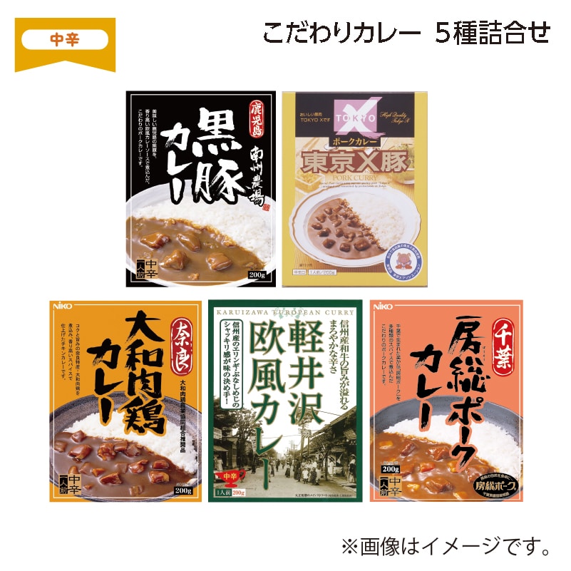 こだわりカレー　５種詰合せ 送料込み