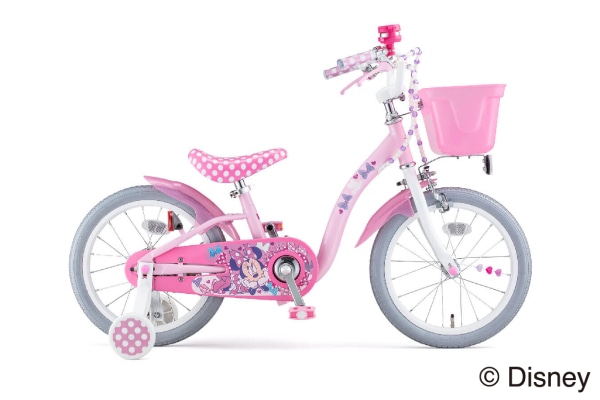こども用自転車 ides(アイデス) ミニーマウスポルカドットS ピンク 16インチ 329