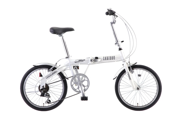 折りたたみ自転車 SAKAMOTO TECHNO(サカモトテクノ) カリブーライト 6S ホワイト 20インチ 20-6ALFN-CLFF