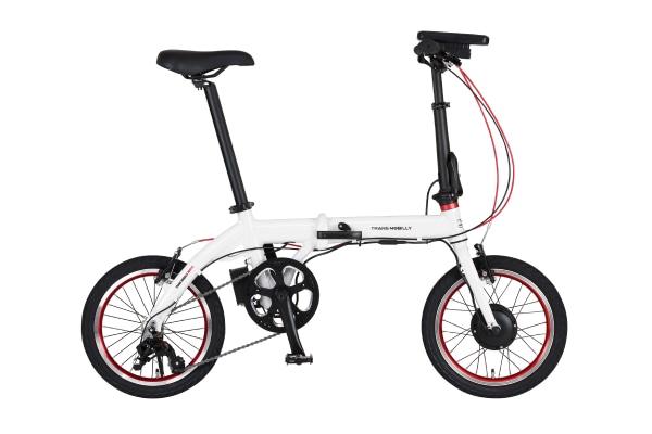 折りたたみ自転車 電動アシスト自転車 GIC(ジック) TRANS MOBILLY ULTRA LIGHT E-BIKE  NEXT163/NEXT163-S White 16インチ 92219-12
