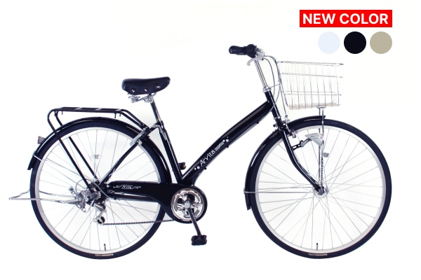 シティサイクル・ママチャリ Arvita ブラック 27インチ AM-032