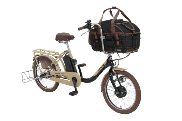 電動アシスト自転車 シティサイクル・ママチャリ 丸石サイクル ペットポーターアシスト ラテベージュ 20インチ 2023年モデル ASPET203Z