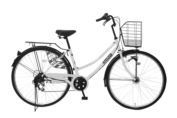 シティサイクル・ママチャリ Punk Rock ホワイト 27インチ