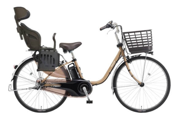 子供乗せ自転車 電動アシスト自転車 Panasonic(パナソニック) ヘッドレスト付きチャイルドシート搭載ビビ・DX マットオーツベージュ 26インチ 2025年モデル BE-FD633T2-C1