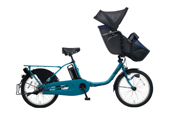 子供乗せ自転車 電動アシスト自転車 Panasonic(パナソニック) ギュット・クルーム・EX ディープエメラルドブルー 20インチ 2024年モデル BE-FFE032V