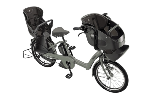 子供乗せ自転車 電動アシスト自転車 BRIDGESTONE(ブリヂストン) 3人乗り用チャイルドシート付きbikke POLAR e（ビッケポーラーe） M.Xソフトカーキ(2024モデル） 20インチ 2024年モデル BP0C44-CB