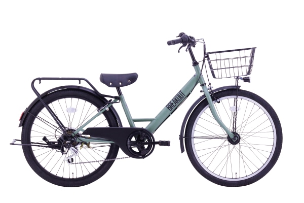 こども用自転車 サカイサイクル ブレイクアウト・ジュニア フラットオリーブ 24インチ 24インチ BRO246HDA