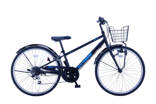 こども用自転車 サカイサイクル シックスクロス フラットブラック 24インチ 24インチ CRS246