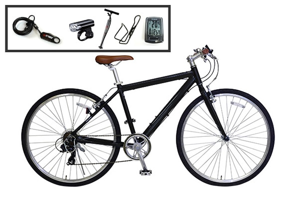 スポーツ車 クロスバイク入門ワイドセット/cyma primer ストリートブラック 700C