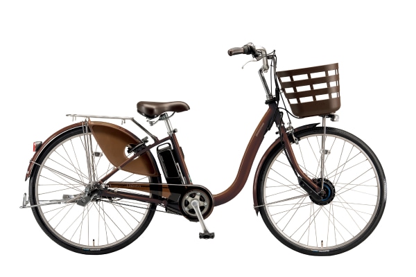 電動アシスト自転車 シティサイクル・ママチャリ BRIDGESTONE(ブリヂストン) フロンティアデラックス P.Xショコラブラウン 24インチ 2025年モデル F4DB45