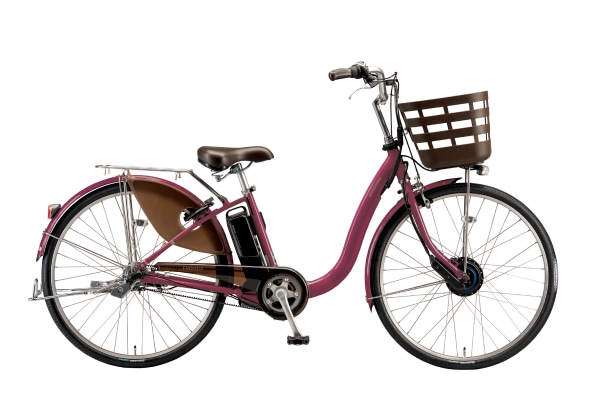 電動アシスト自転車 シティサイクル・ママチャリ BRIDGESTONE(ブリヂストン) フロンティアデラックス F.Xベルベットローズ 24インチ 2025年モデル F4DB45