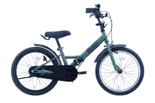 こども用自転車 折りたたみ自転車 サカイサイクル ブレイクアウトキッズ・フォールディング フラットオリーブ 18インチ FBB18BRO