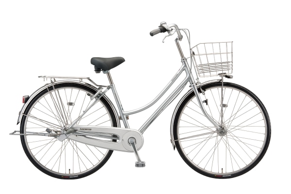 シティサイクル・ママチャリ BRIDGESTONE(ブリヂストン) ロングティーン デラックス L型 M.XRシルバー※画像はベルトモデルです 26インチ LX6LT5