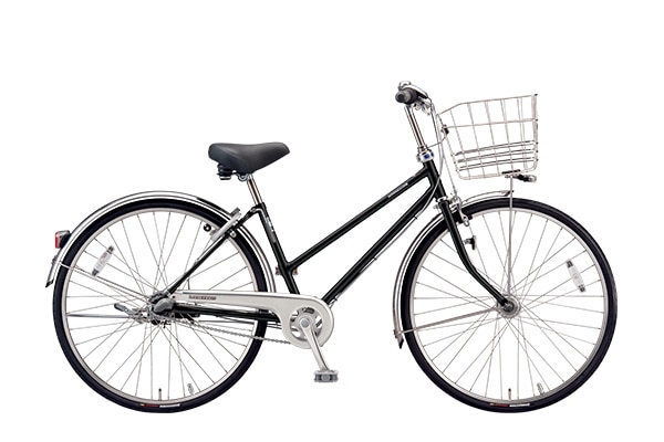 シティサイクル・ママチャリ BRIDGESTONE(ブリヂストン) ロングティーン デラックス S型 P.Xクリスタルブラック※画像はベルトモデルです 26インチ LX6ST5