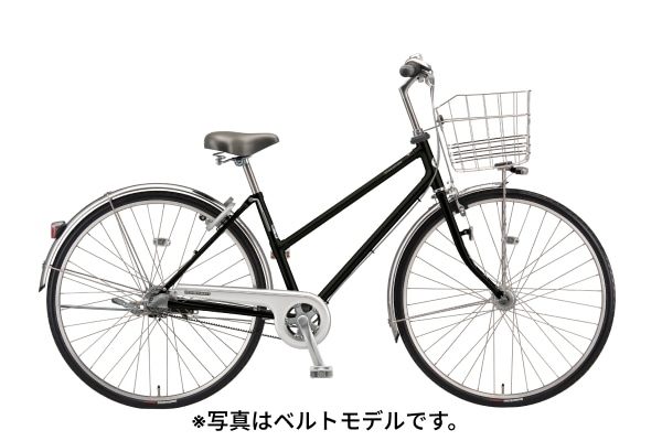 シティサイクル・ママチャリ BRIDGESTONE(ブリヂストン) ロングティーン デラックス S型 P.Xクリスタルブラック※画像はベルトモデルです 27インチ LX7ST5