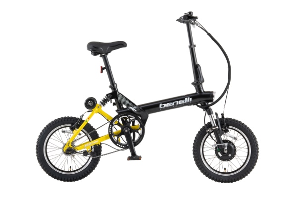 折りたたみ自転車 電動アシスト自転車 BENELLI(ベネリ) miniFold16 DIRT マットブラック 16インチ MF16D-MB