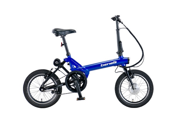折りたたみ自転車 電動アシスト自転車 BENELLI(ベネリ) miniFold16 popular コズミックブルー 16インチ MF16P-BL
