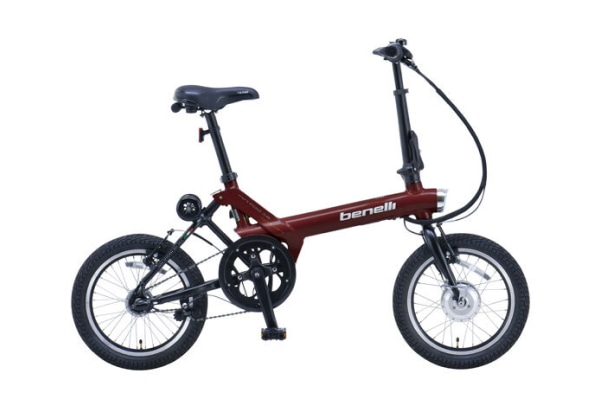 折りたたみ自転車 電動アシスト自転車 BENELLI(ベネリ) miniFold16 popular プラス コズミックレッド 16インチ MF16P-REplus