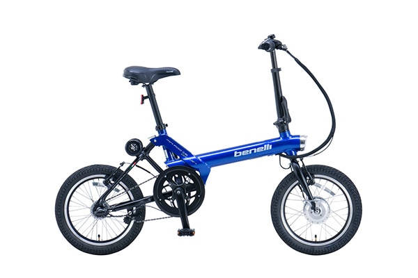 折りたたみ自転車 電動アシスト自転車 BENELLI(ベネリ) miniFold16 popular プラス コズミックブルー 16インチ MF16P-REplus