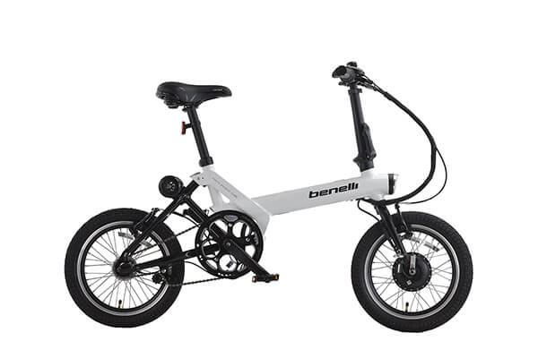 折りたたみ自転車 電動アシスト自転車 BENELLI(ベネリ) benelli miniFold16 ホワイト 16インチ MF16-W