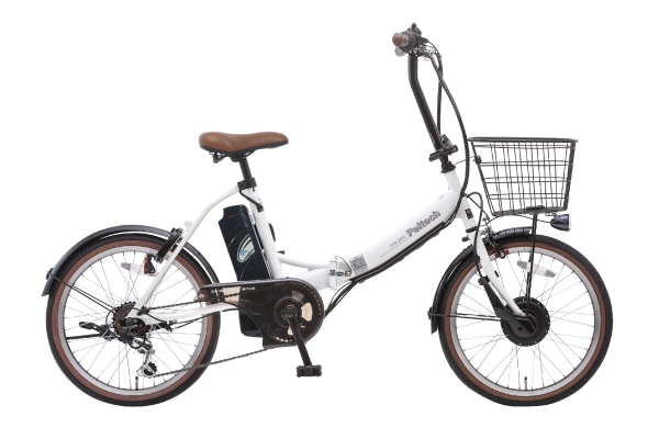 折りたたみ自転車 電動アシスト自転車 PELTECH(ペルテック) TDN-206L ホワイト 20インチ TDN-206-W