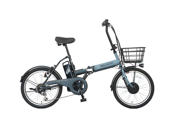 折りたたみ自転車 電動アシスト自転車 PELTECH(ペルテック) TDN-208L ブルー×ブラック 20インチ TDN-208-BL